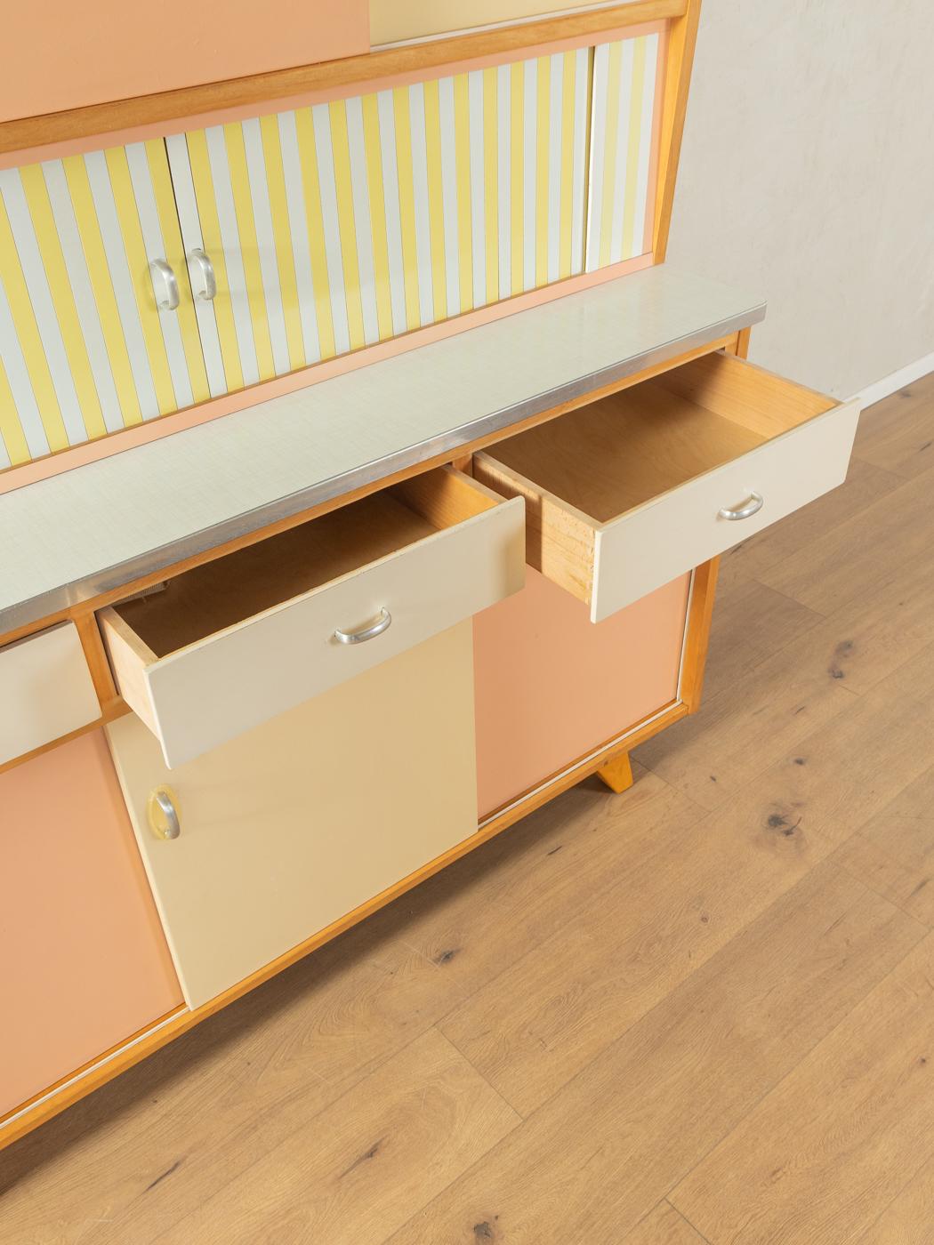 Ash Pastel Kitchen Cabinet, 1950s Vintage For Sale