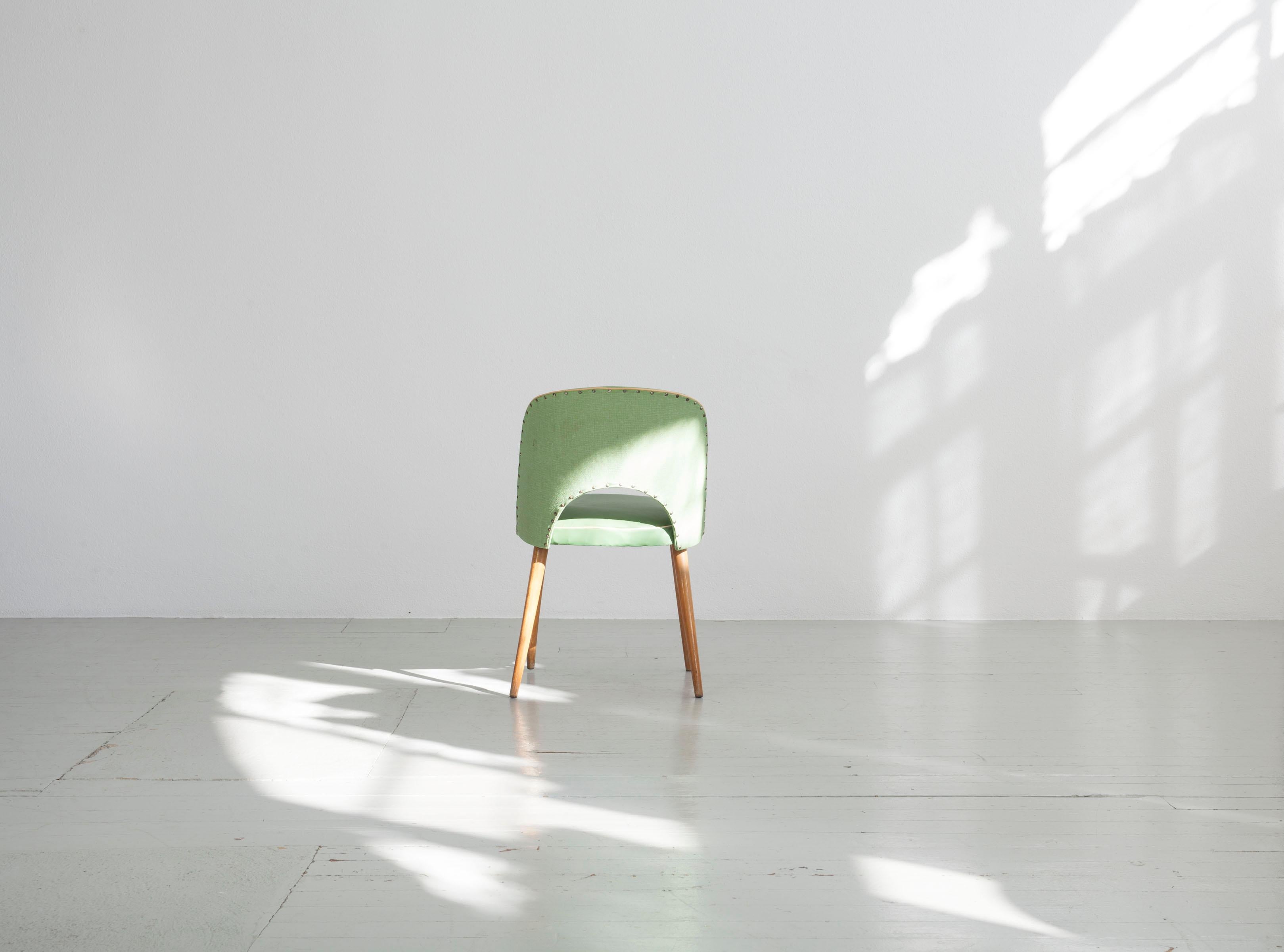 German Pastel Kitchen Chair from the 50s For Sale