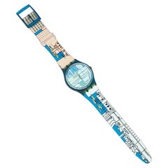 Pastel "Metroscape" Wristwatch By Alessandro Mendini For Swatch, 1990s