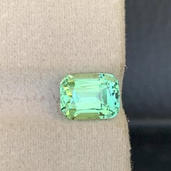 Pastel Mint Green Tourmaline Gemstone Cushion Cut for Ring & Pendant Jewelry