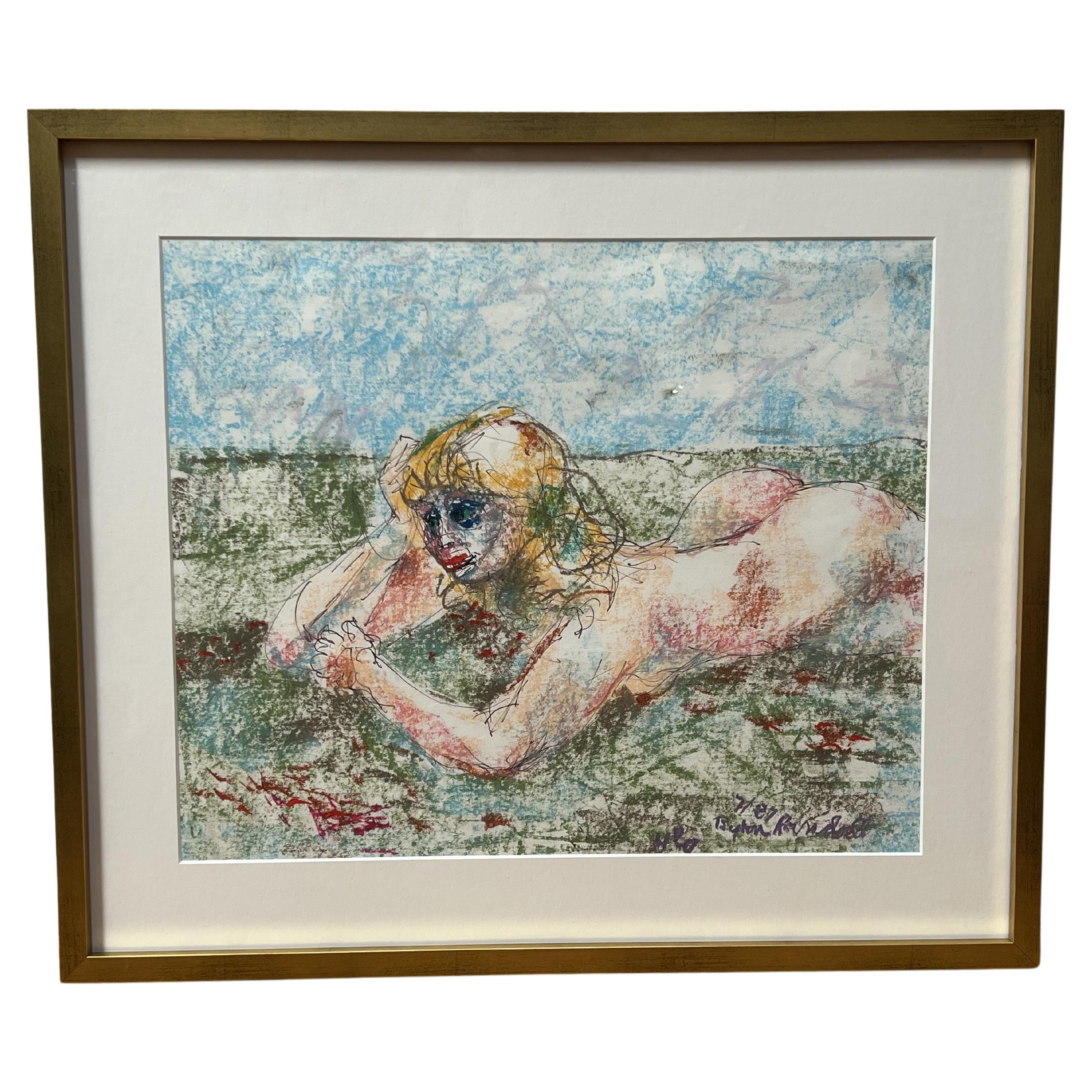 Pastel Nude by Byron Randall For Sale