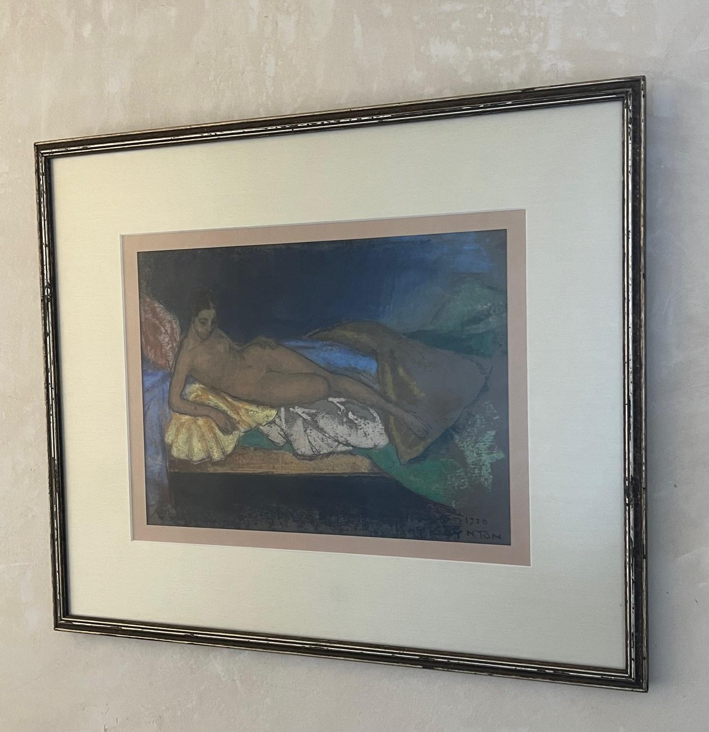 Pastellfarbener Akt von Raymond Scepter Boynton, 1920 im Angebot 6