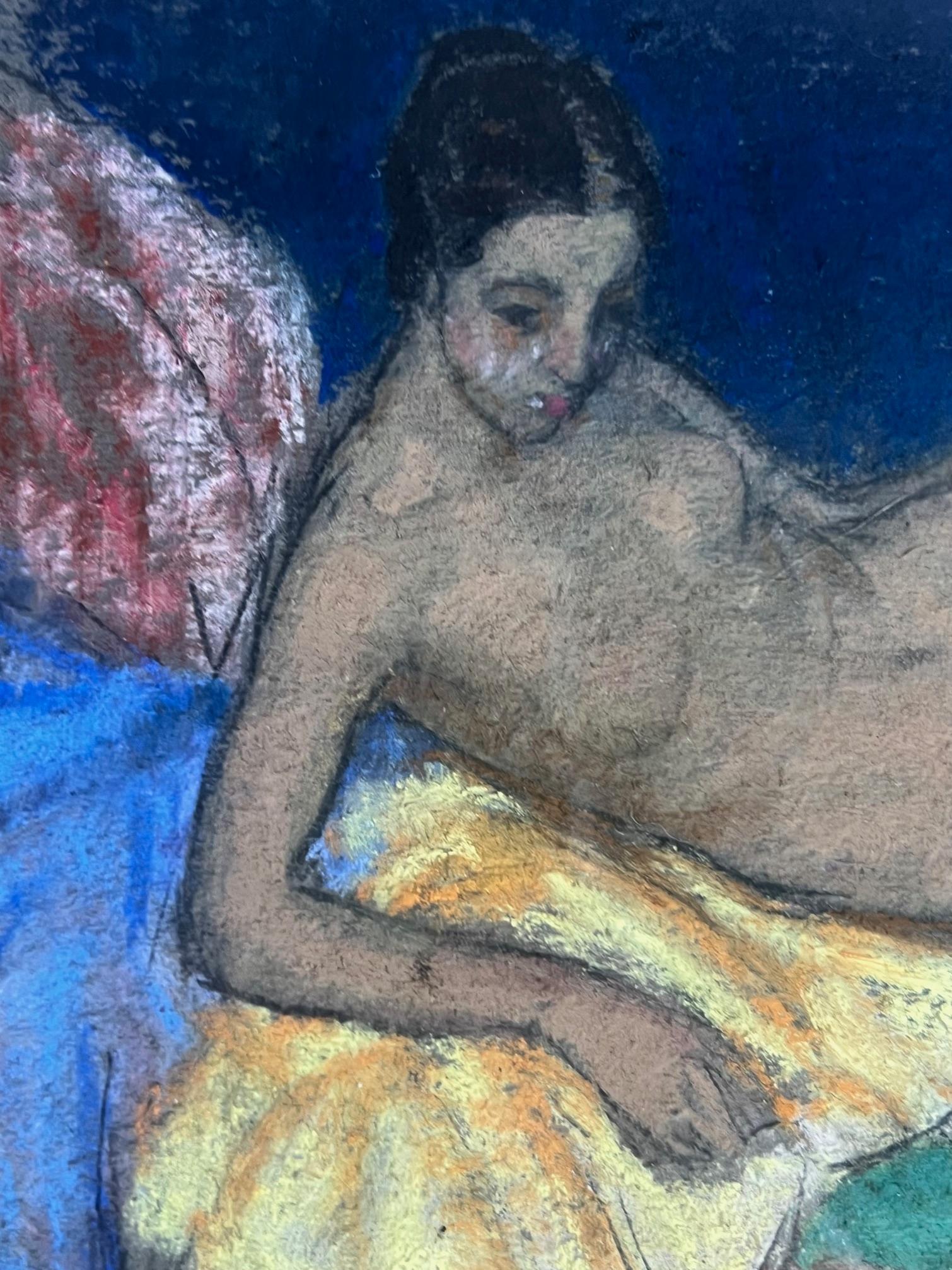 Pastellfarbener Akt von Raymond Scepter Boynton, 1920 (Handgefertigt) im Angebot