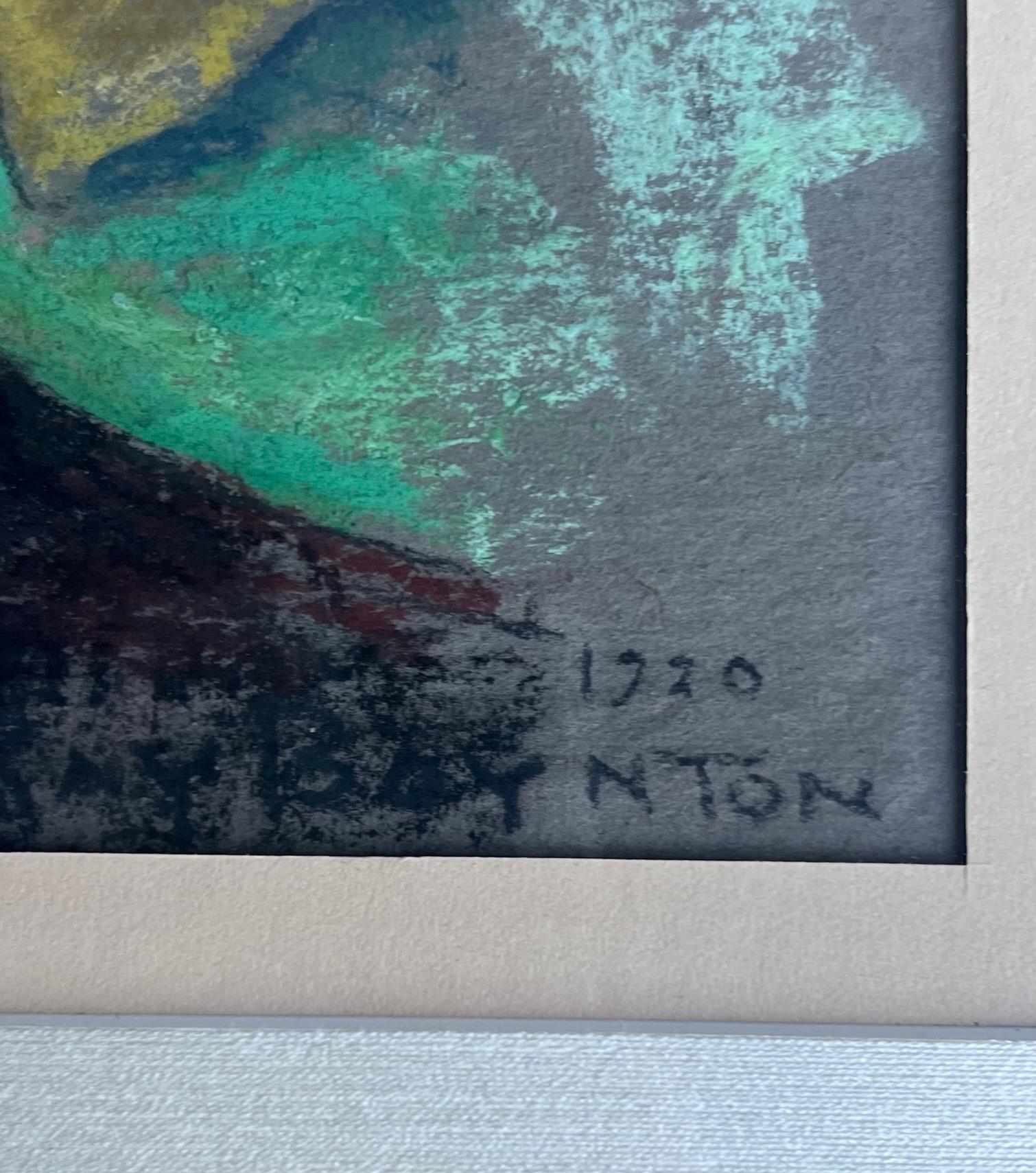 Pastellfarbener Akt von Raymond Scepter Boynton, 1920 im Zustand „Gut“ im Angebot in Ross, CA