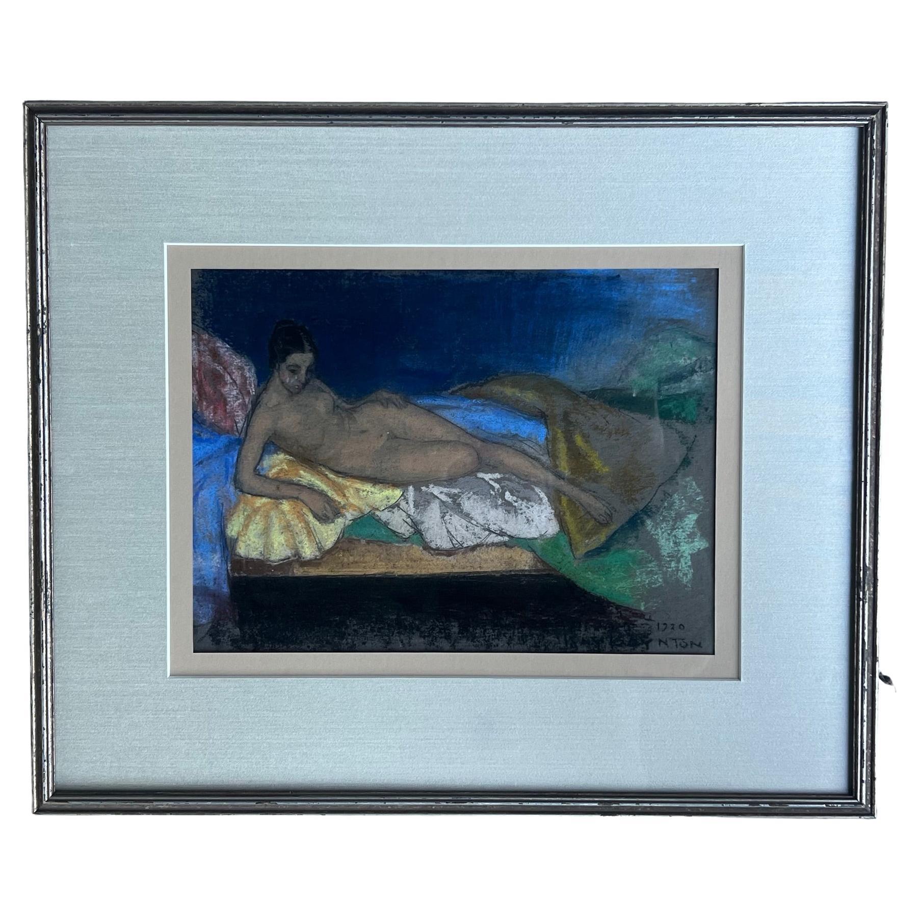 Pastellfarbener Akt von Raymond Scepter Boynton, 1920