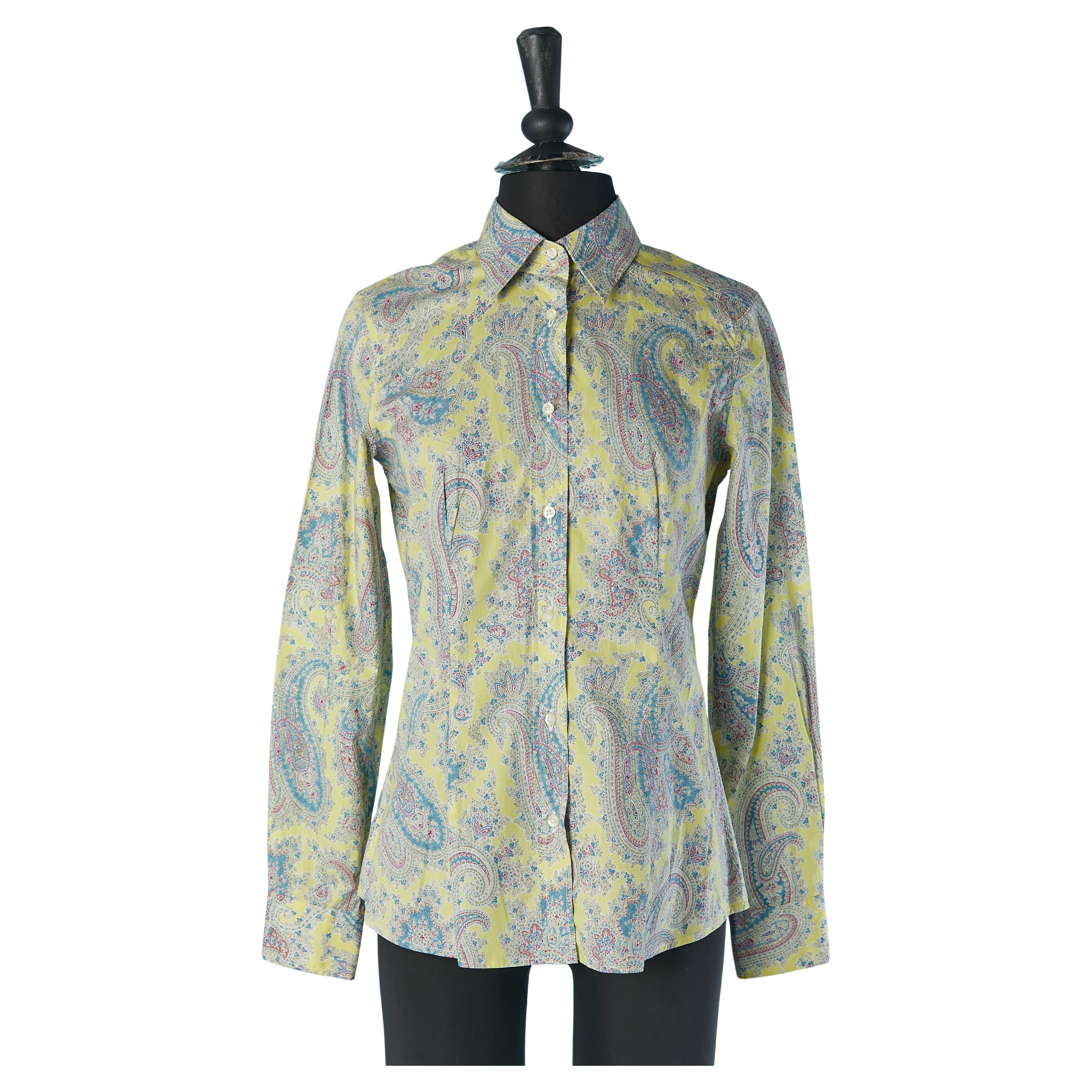 Pastel Paisley printed cotton shirt ETRO