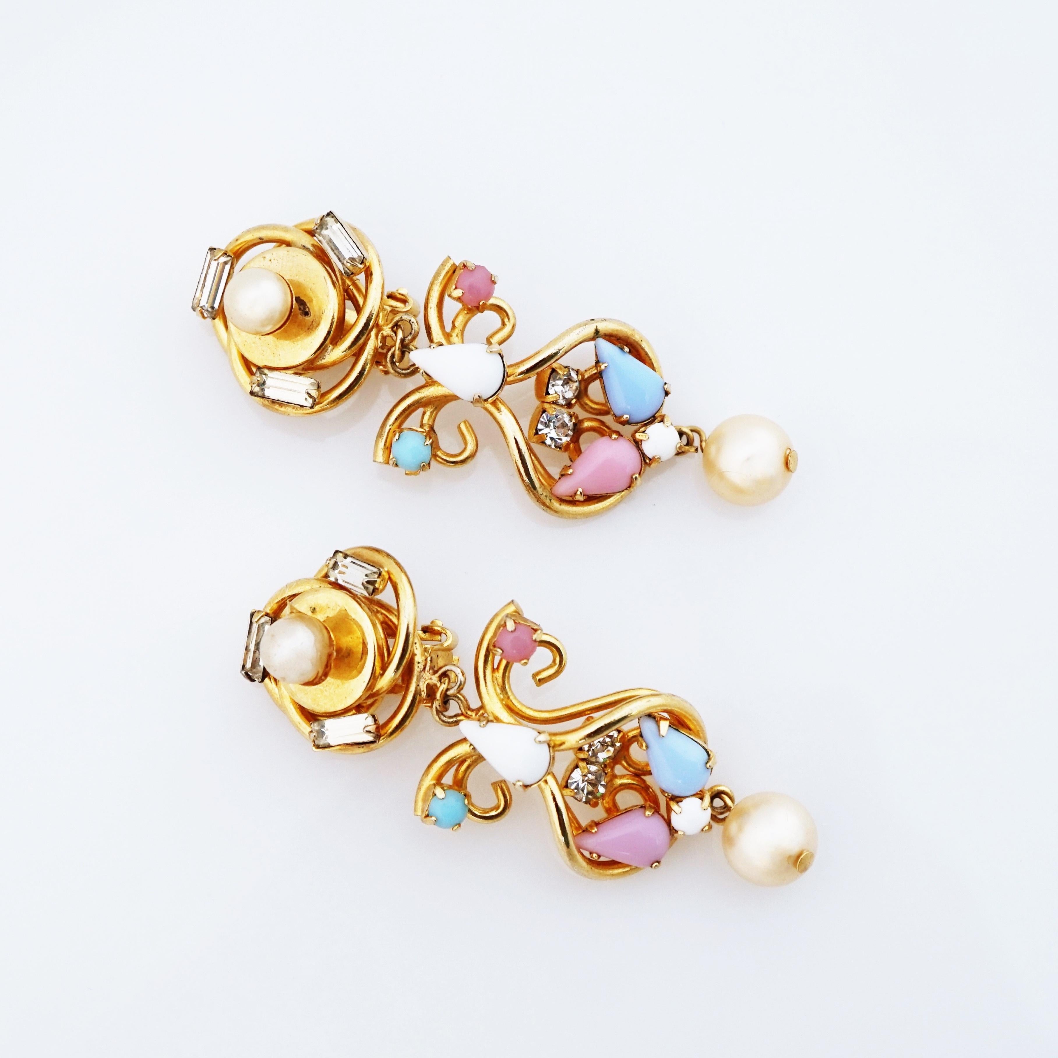 pearl statement earrings