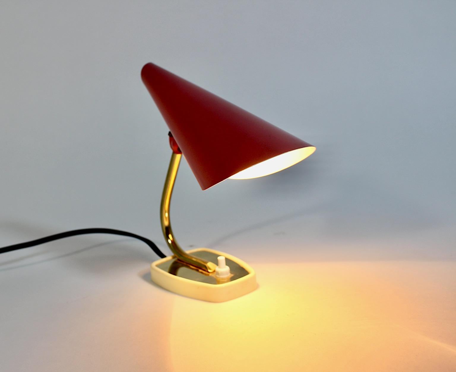 Pastel Pink Golden Metal Vintage Table Lamp Nightstand Lamp Sconce Italy For Sale 9