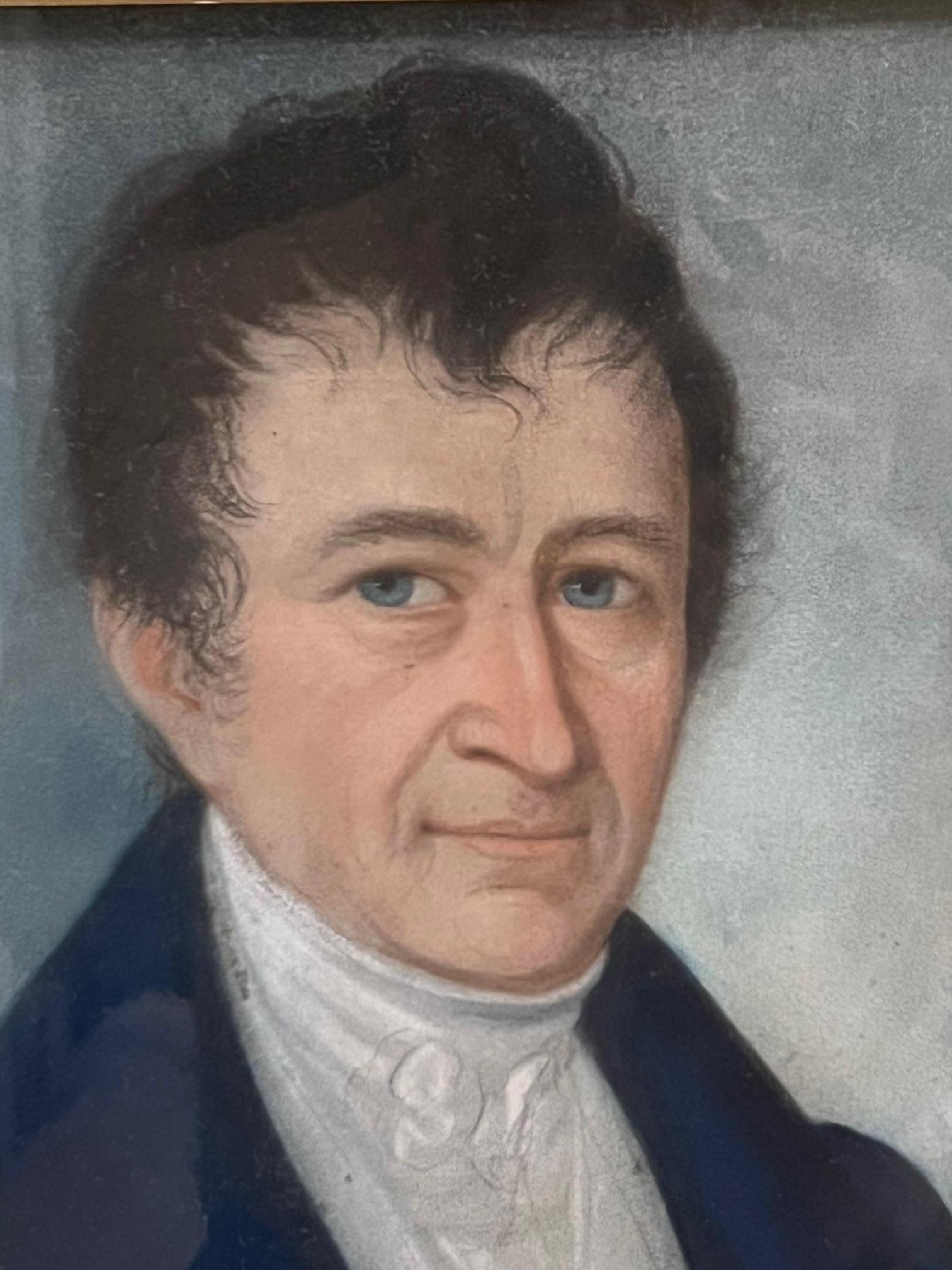 Empire américain Portrait d'un gentleman 1810-1830 en vente