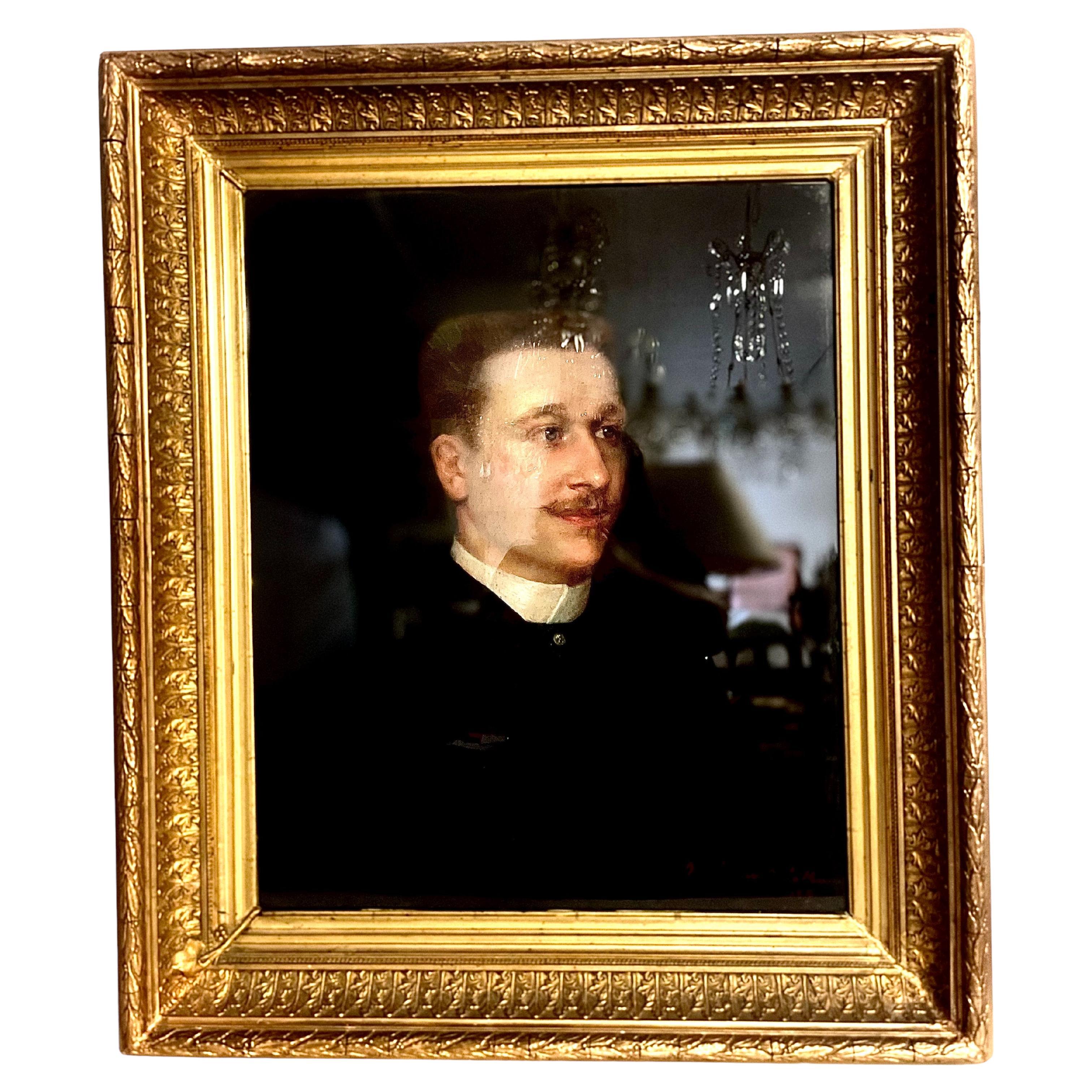 Pastel Portrait of a Young Gentleman '1889' For Sale