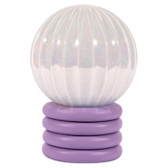 Pastel Purple and Mother of Pearl Unique Contemporary Table Lamp by Nusprodukt