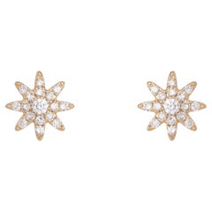 0.24ct Fancy & White Diamond 14K Gold Stud Earrings