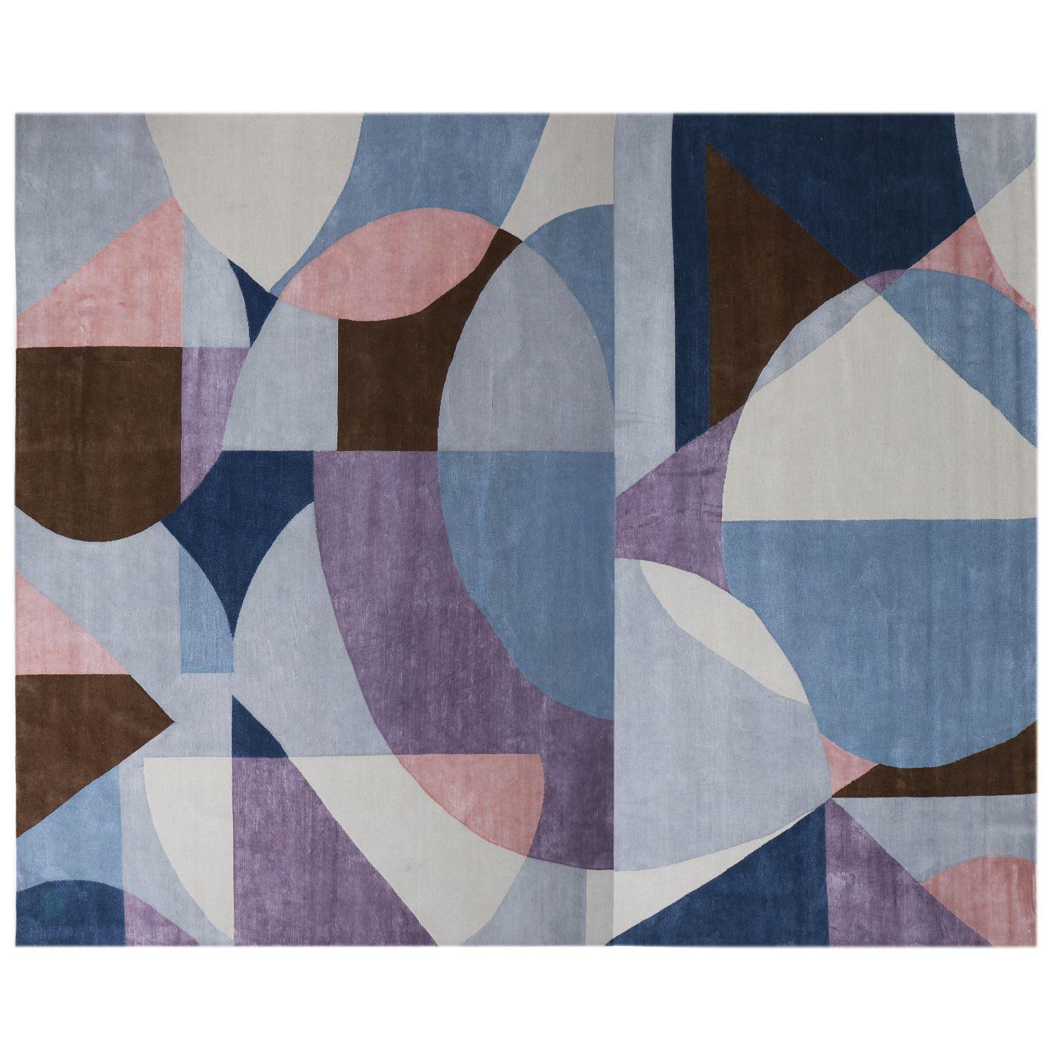 Pastel shapes large rug by Art & Loom
Dimensions: D304.8 x H426.7 cm
Materials: New Zealand wool & Chinese silk
Quality (Knots per Inch): 100
Also available in different dimensions.

Samantha Gallacher has always had a keen eye for aesthetics,