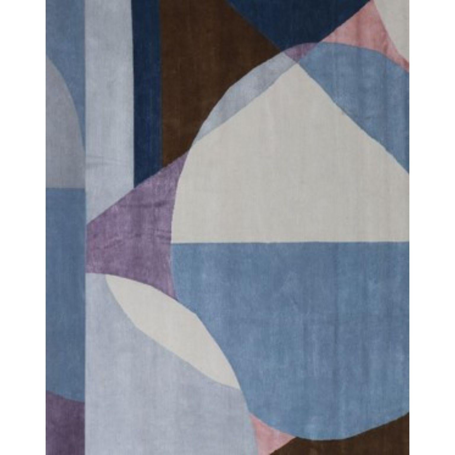 Nepalese Pastel Shapes Large Rug by Art & Loom For Sale