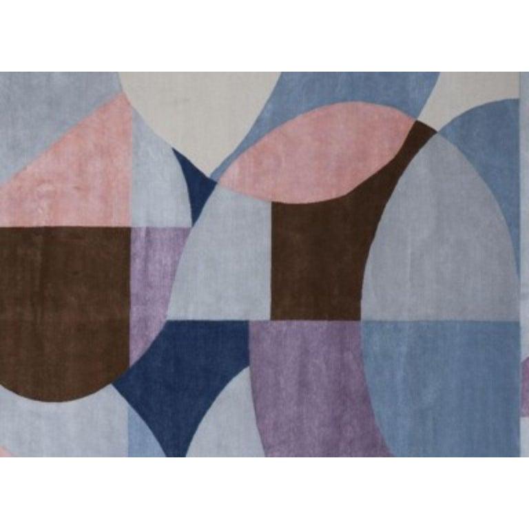Post-Modern Pastel Shapes Medium Rug by Art & Loom For Sale