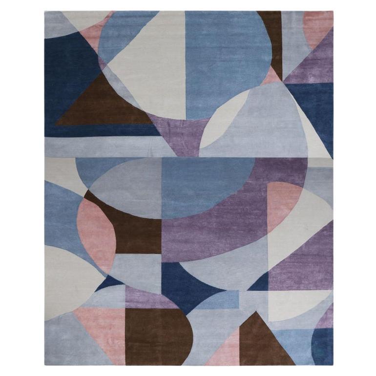 Pastel Shapes Medium Rug by Art & Loom For Sale