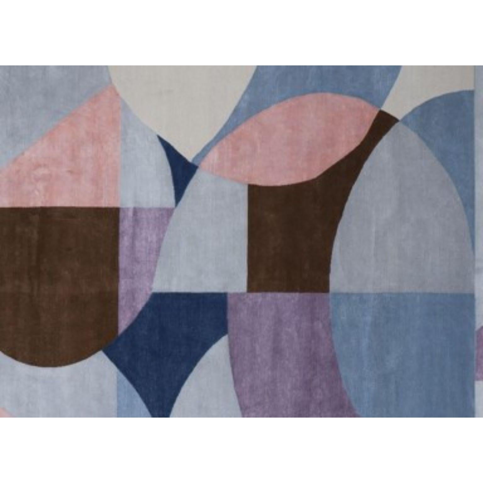 Pastel Shapes Small Rug by Art & Loom In New Condition For Sale In Geneve, CH