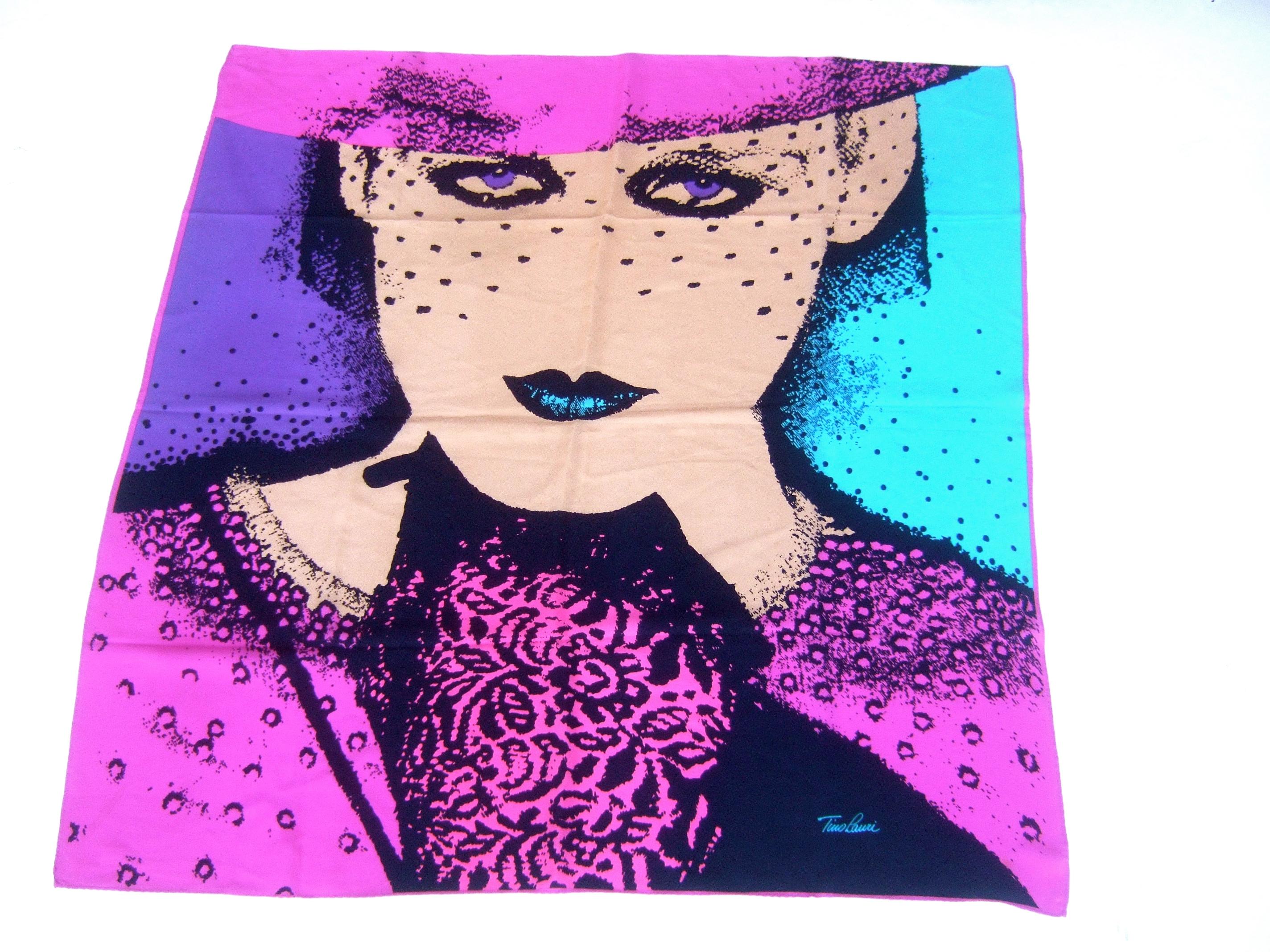 1980s pastel scarf