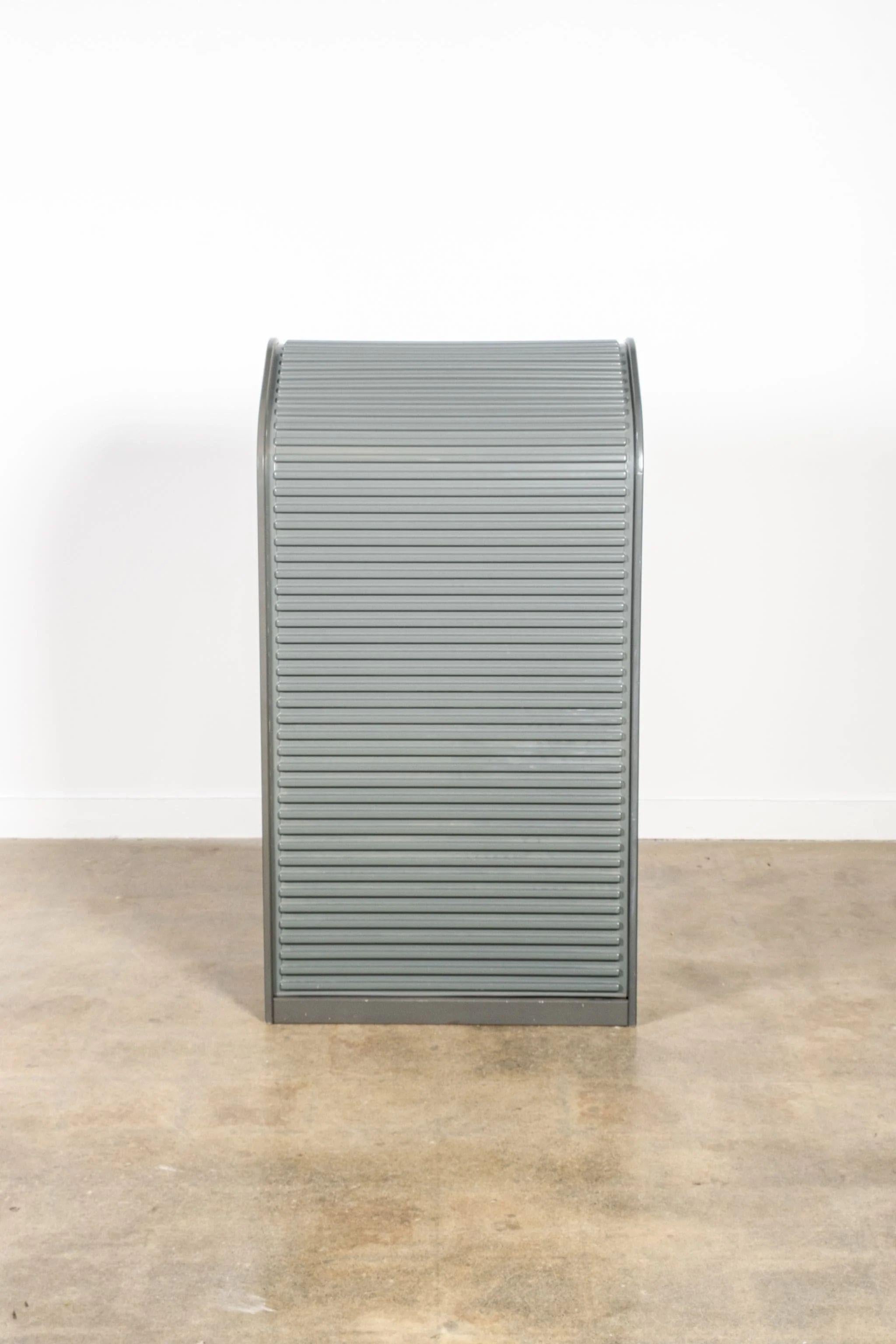 Dutch Pastoe A'Dammer Roller Shutter Secretary, Grey For Sale