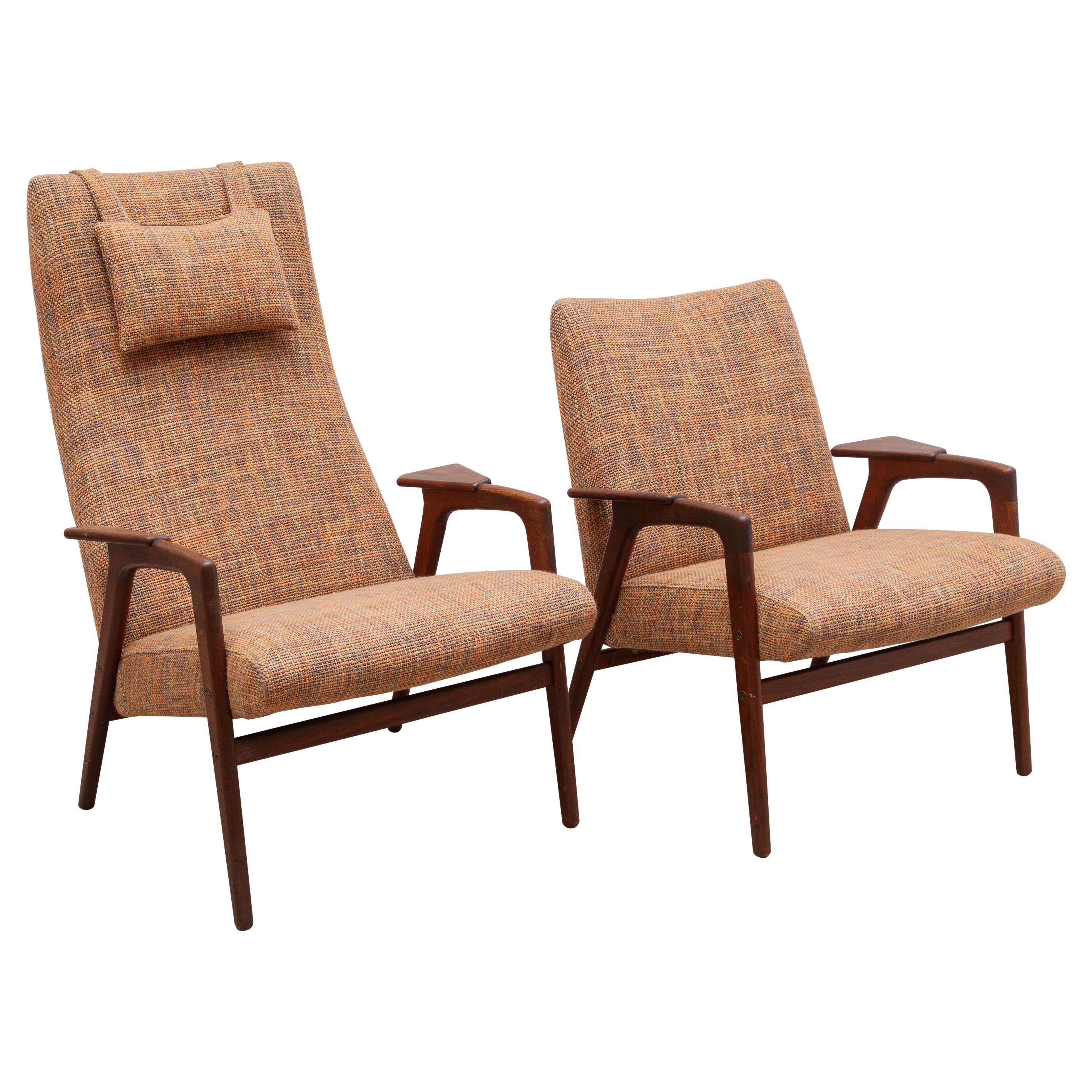 Pastoe Chairs Set of One Ladies Chair & One Gentleman Chair, Designed by Ekström