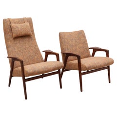 Vintage Pastoe Chairs Set of One Ladies Chair & One Gentleman Chair, Designed by Ekström