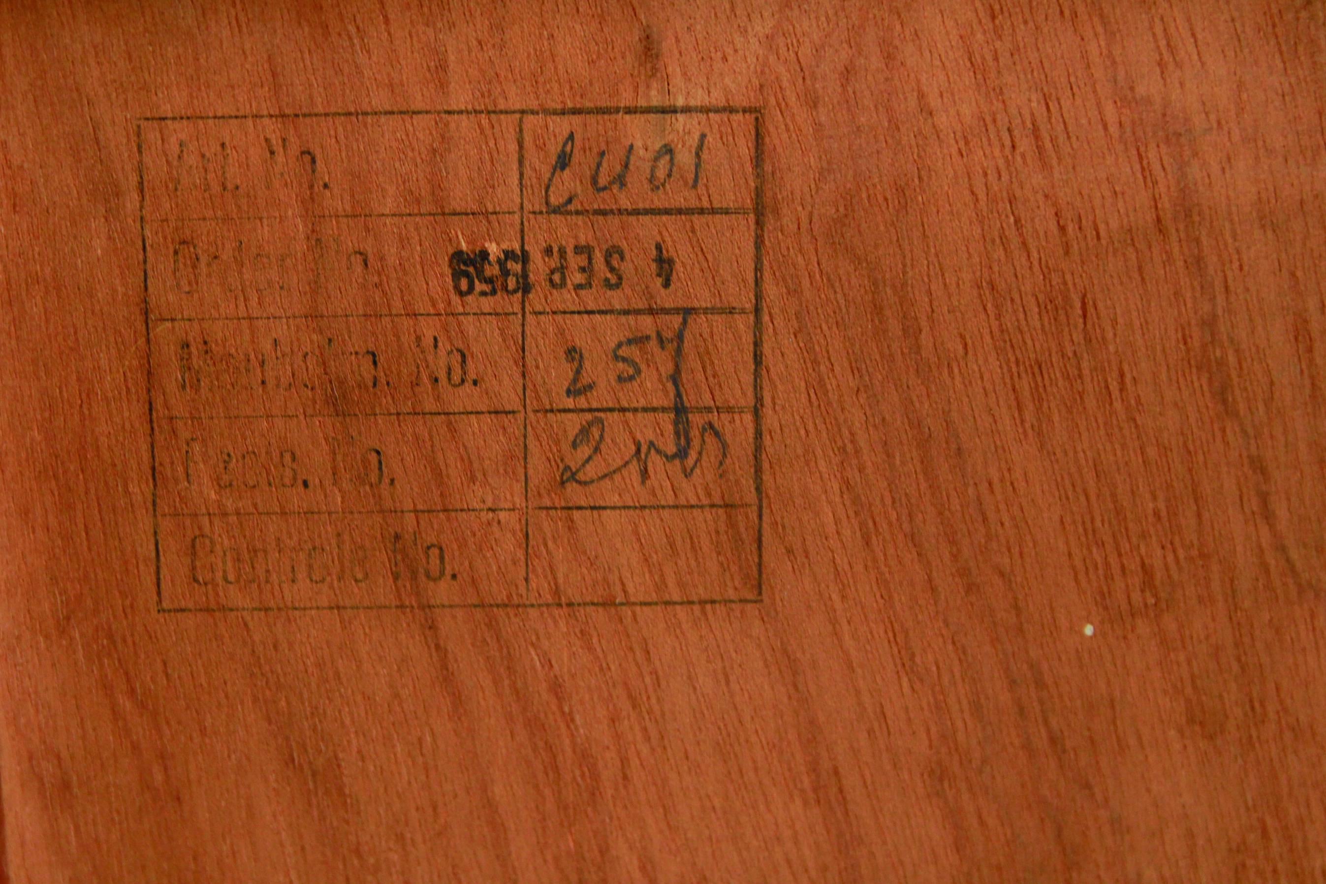 Mid-20th Century Pastoe CU01 cabinet Japanese series Teak higboard by Cees Braakman, 1959