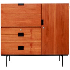 Pastoe CU01 cabinet Japanese series Teak higboard by Cees Braakman, 1959