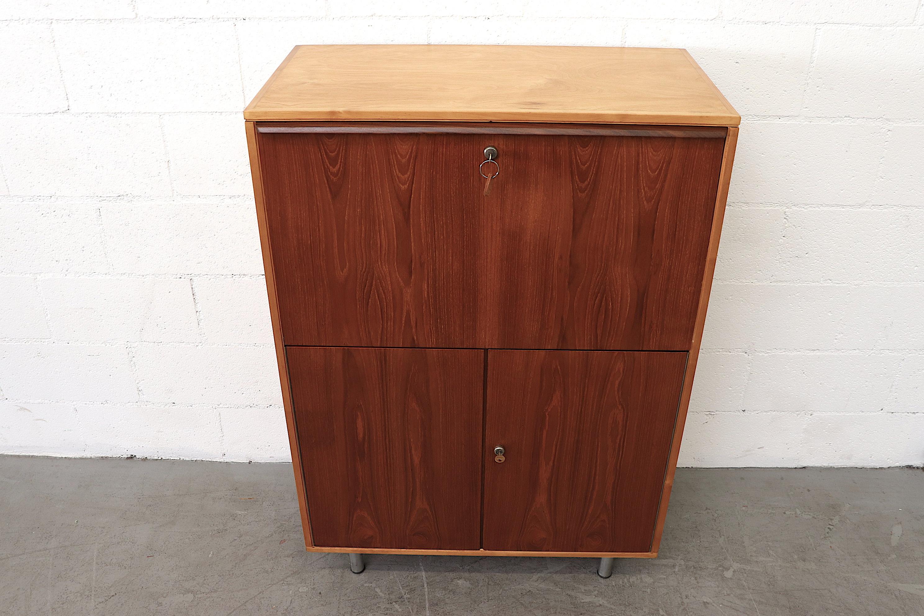 Mid-Century Modern Pastoe Drop Down Desk or Cabinet