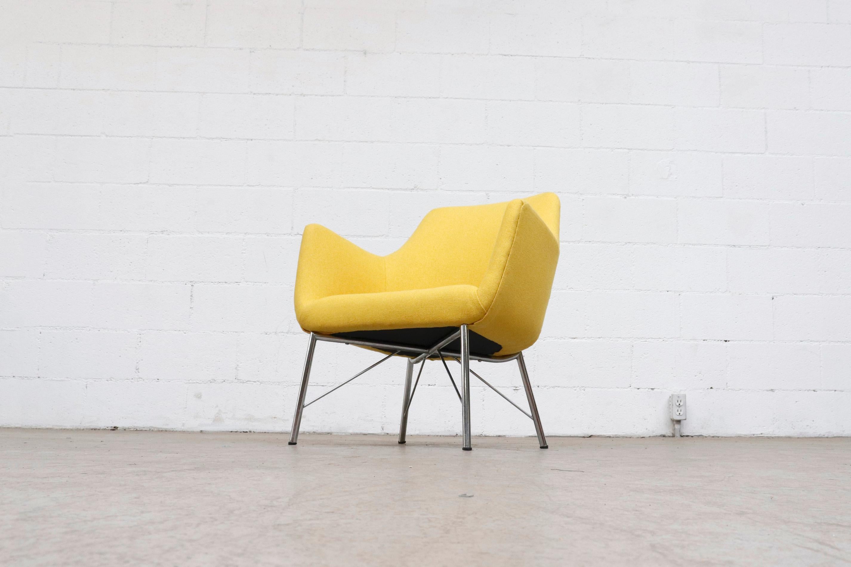 Mid-20th Century Pastoe Ekselius Lounge Chair for Pastoe in Canary Yellow