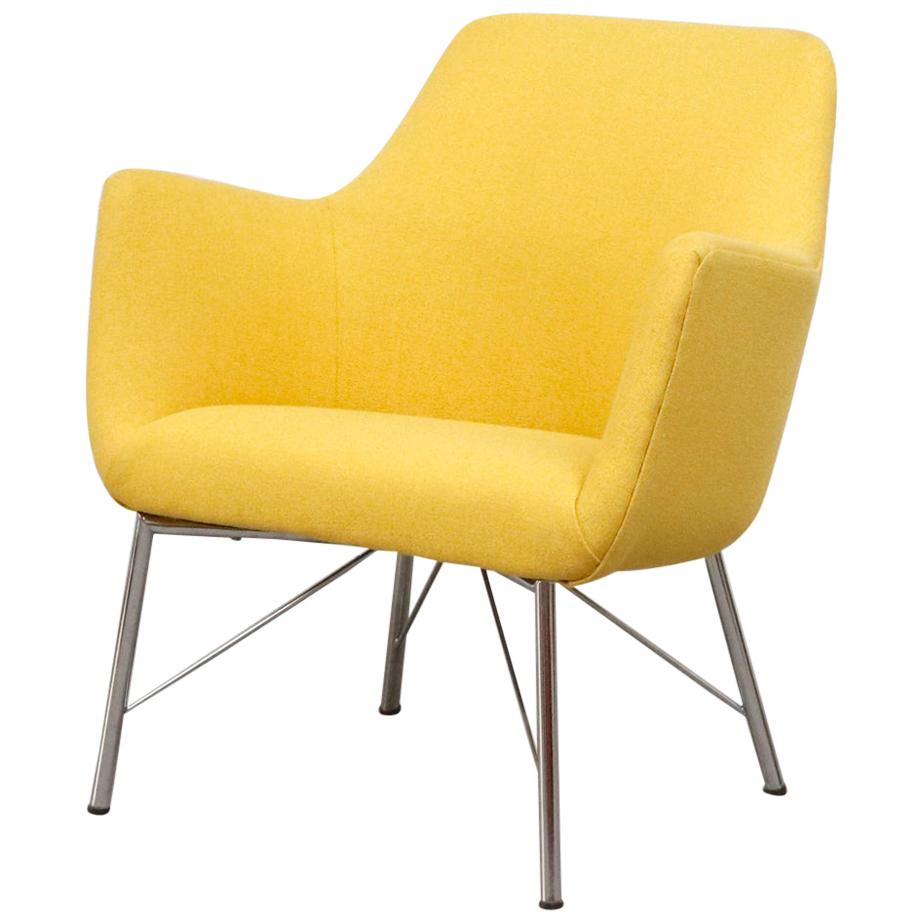 Pastoe Ekselius Lounge Chair for Pastoe in Canary Yellow