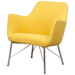 Fauteuil de salon Pastoe Ekselius pour Pastoe en jaune canari