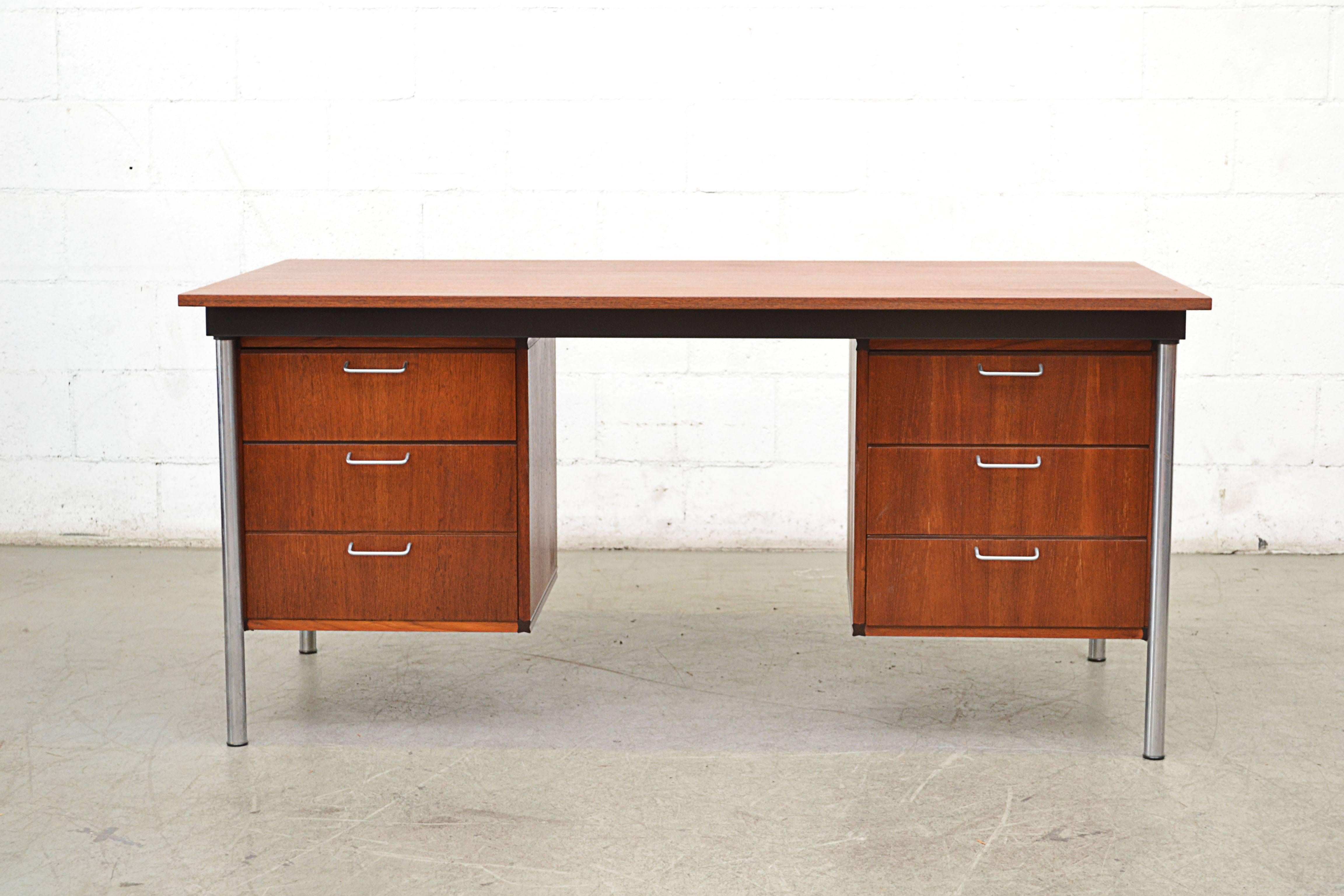 Mid-Century, lightly refinished, Cees Braakman for Pastoe designed executive 