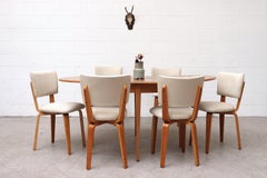 Pastoe Midcentury Round to Oval Pecan Dining Table