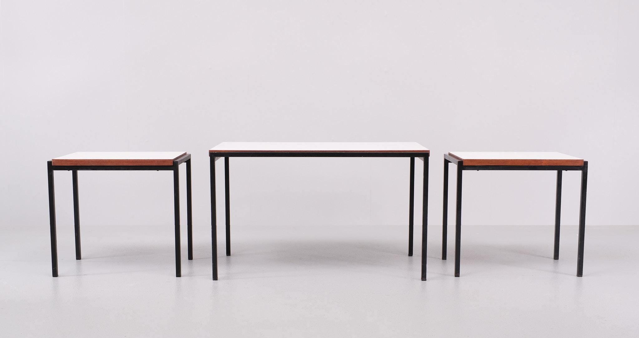 Mid-Century Modern Pastoe nesting tables Cees Braakman ''Japan series''  1960s  Holland  For Sale
