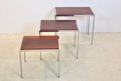 Pastoe Reversible Nesting Tables, Netherlands, 1960s