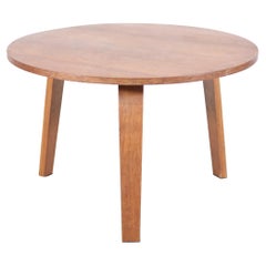 Pastoe Round Side Table by Cees Braakman in Oak