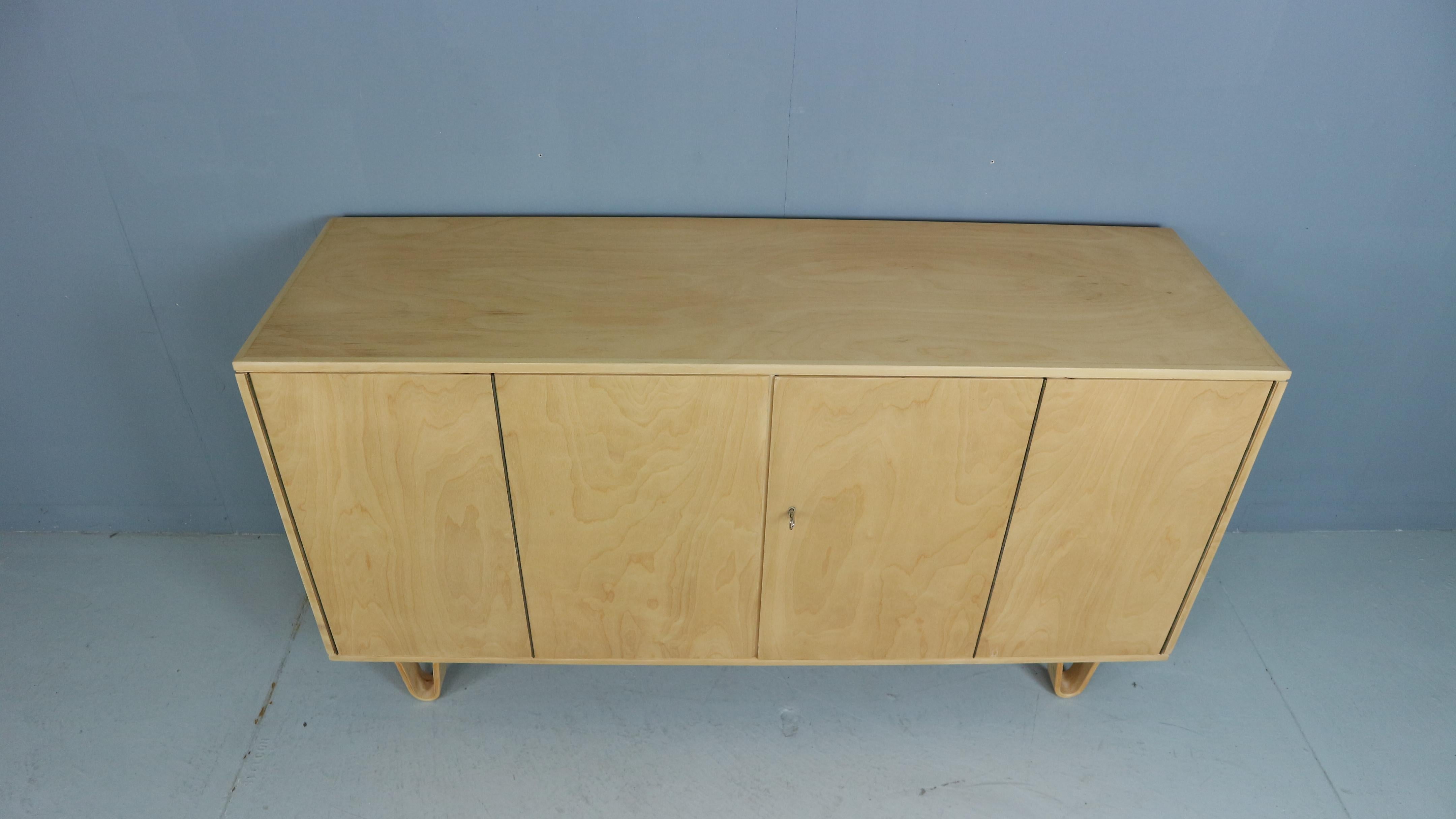 Dutch Pastoe sideboard DB02 by Cees Braakman 1952 Birch Wood Serie For Sale