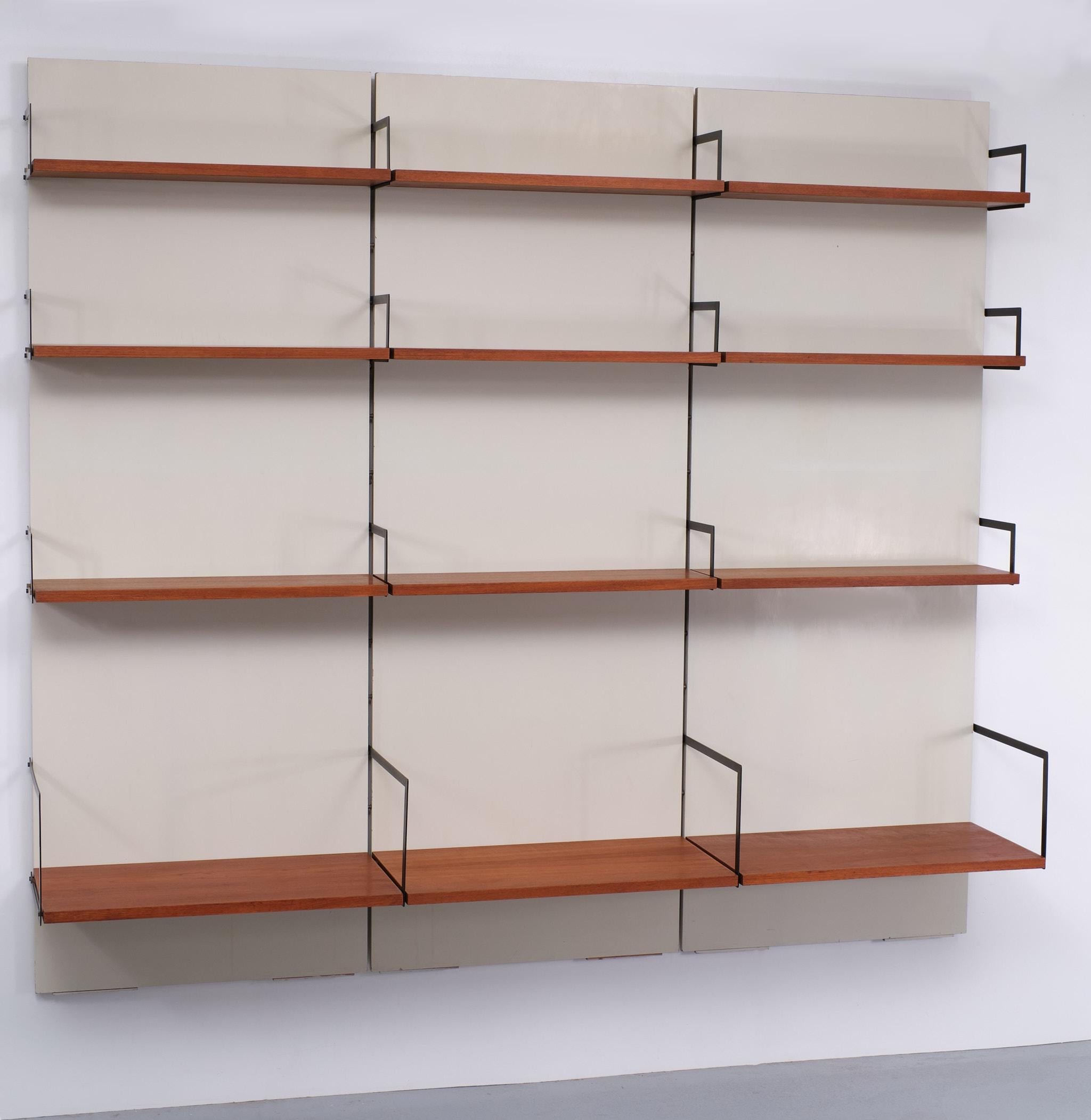 Pastoe wall system, design Cees Braakman 1950 Holland For Sale 5