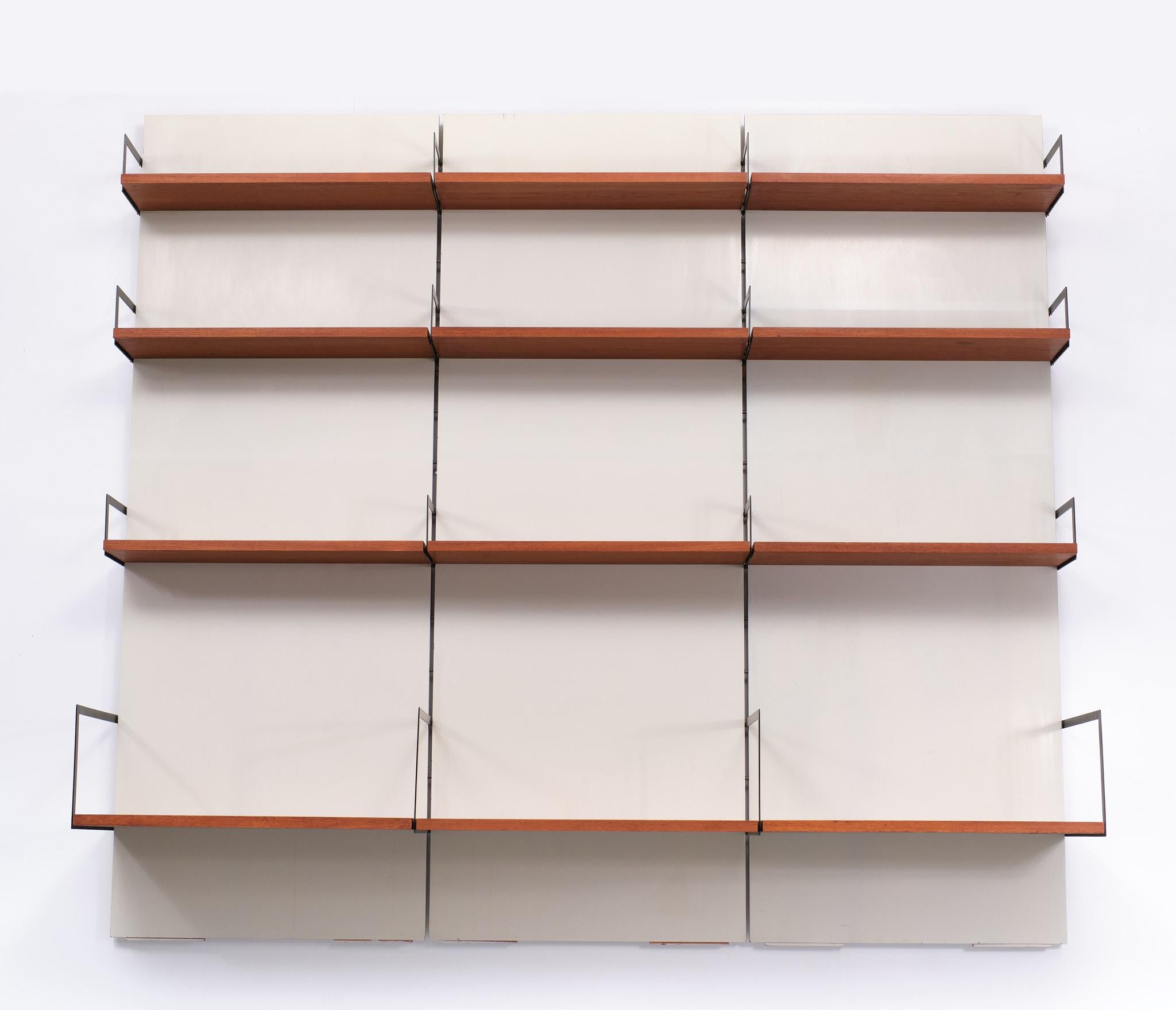Pastoe wall system, design Cees Braakman 1950 Holland For Sale 1