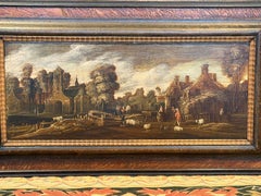 Pastoral Dutch Village Landscape Attributed to Jacob de Villiers (17th Century)