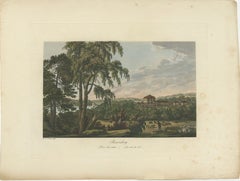Pastoral Elegance: Ulrik Thersner's 1824 Aquatint of Djursholm Castle