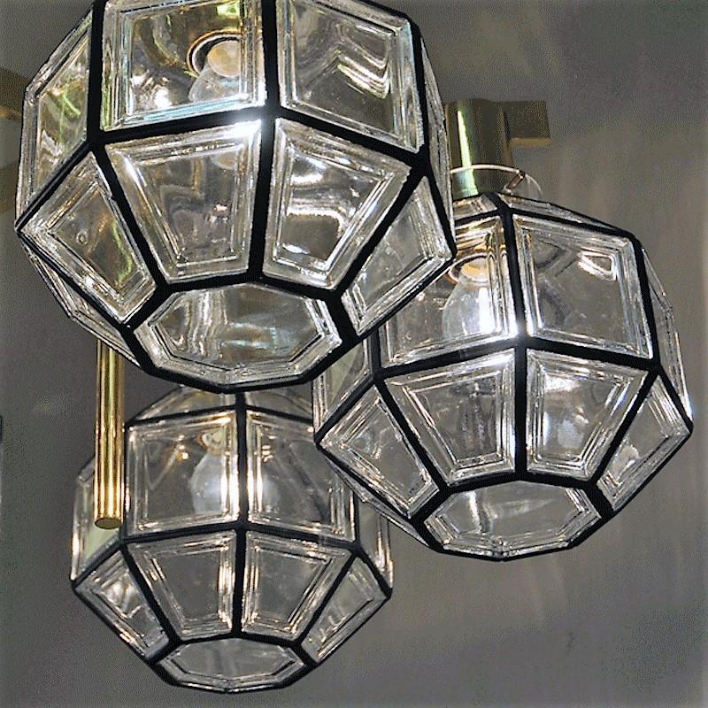 Swedish Pastoral Fivearmed Ceiling Lamp T348/5D from 1959 by Hans-Agne Jakobsson, Sweden
