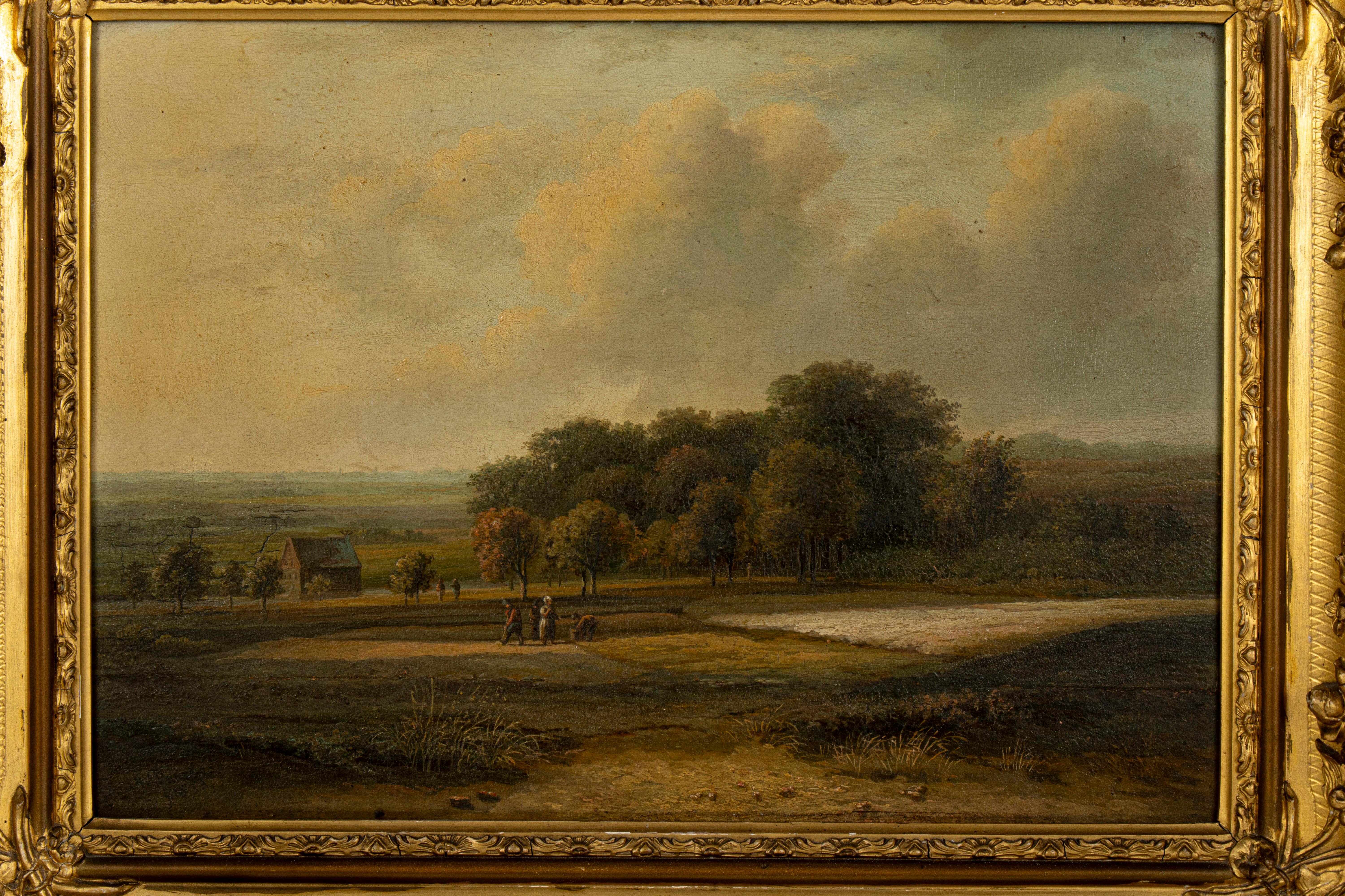 Mid-19th Century Pastoral scene by Andreas Danekes (1833) For Sale