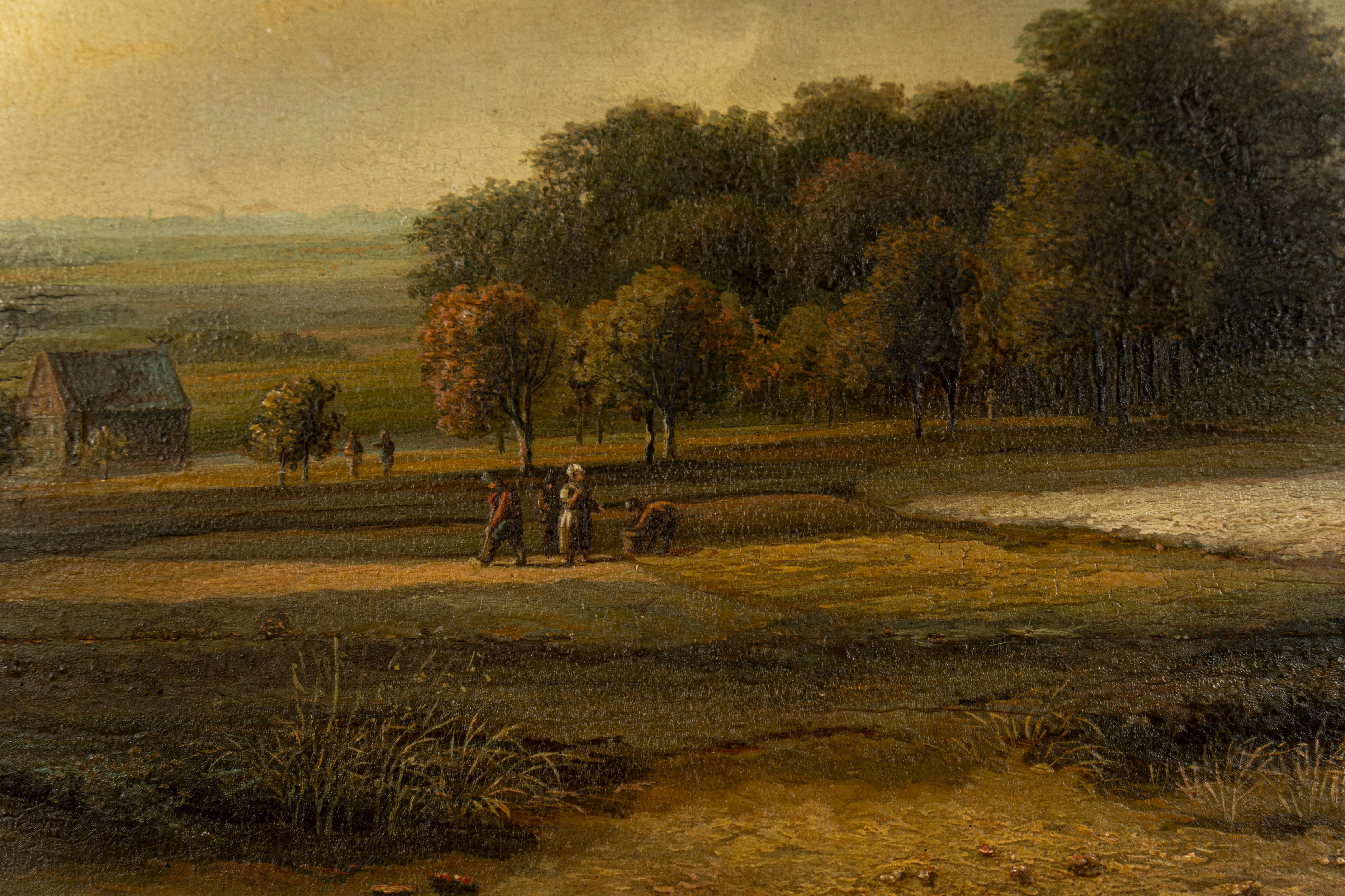 Acrylic Pastoral scene by Andreas Danekes (1833) For Sale