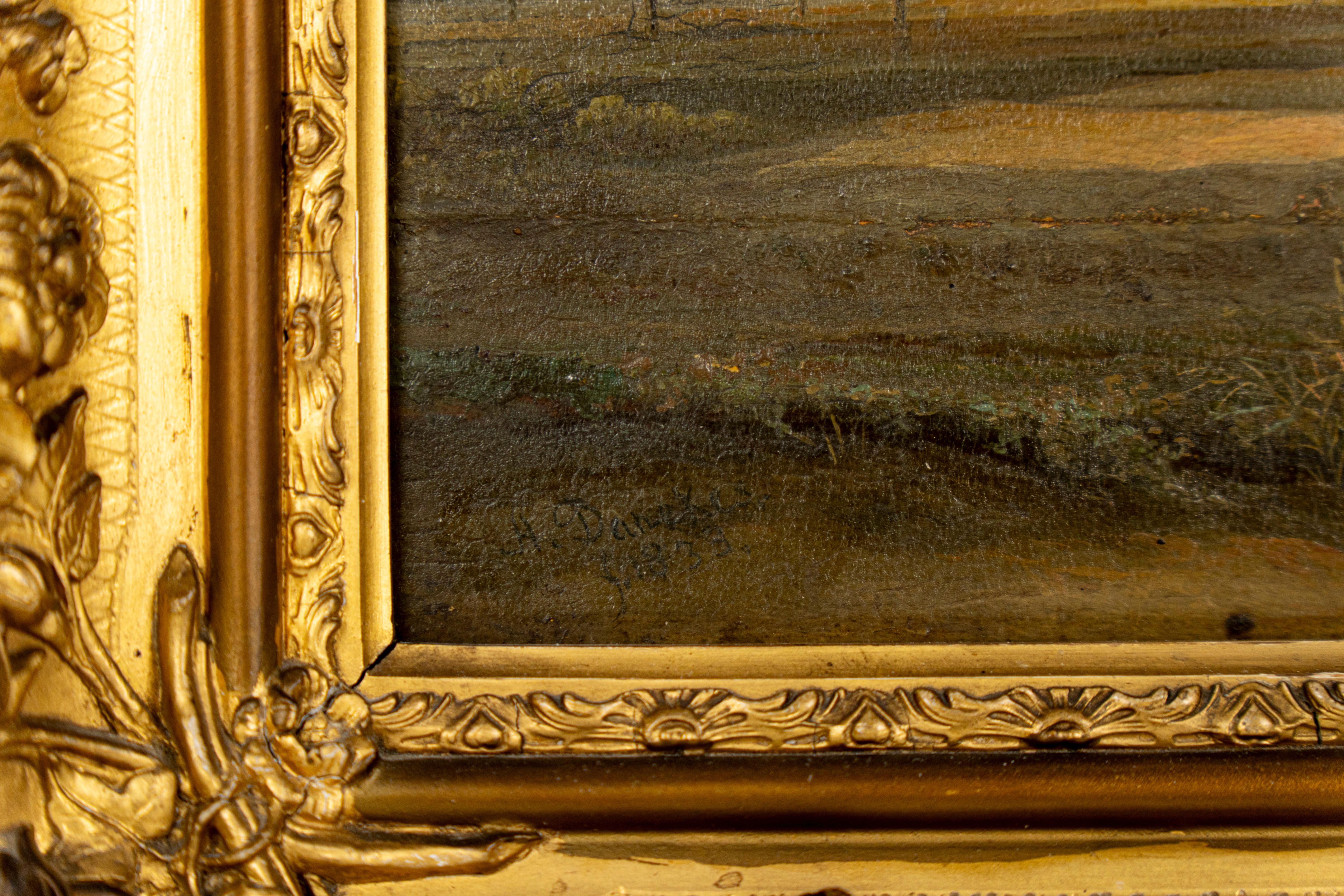 Pastoral scene by Andreas Danekes (1833) For Sale 1