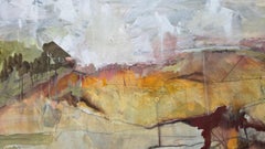 "Pastorale, 2025 Grande peinture abstraite en diptyque de Kathi Robinson Frank