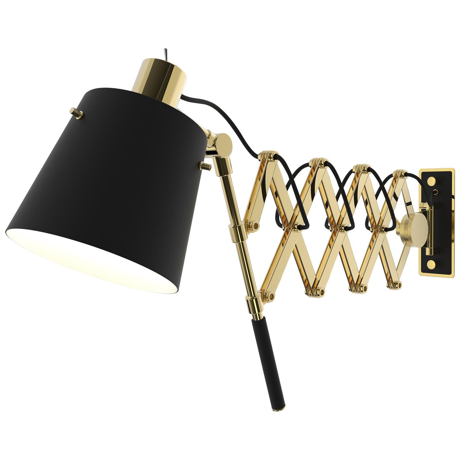 Pastorius Sconce in Brass For Sale