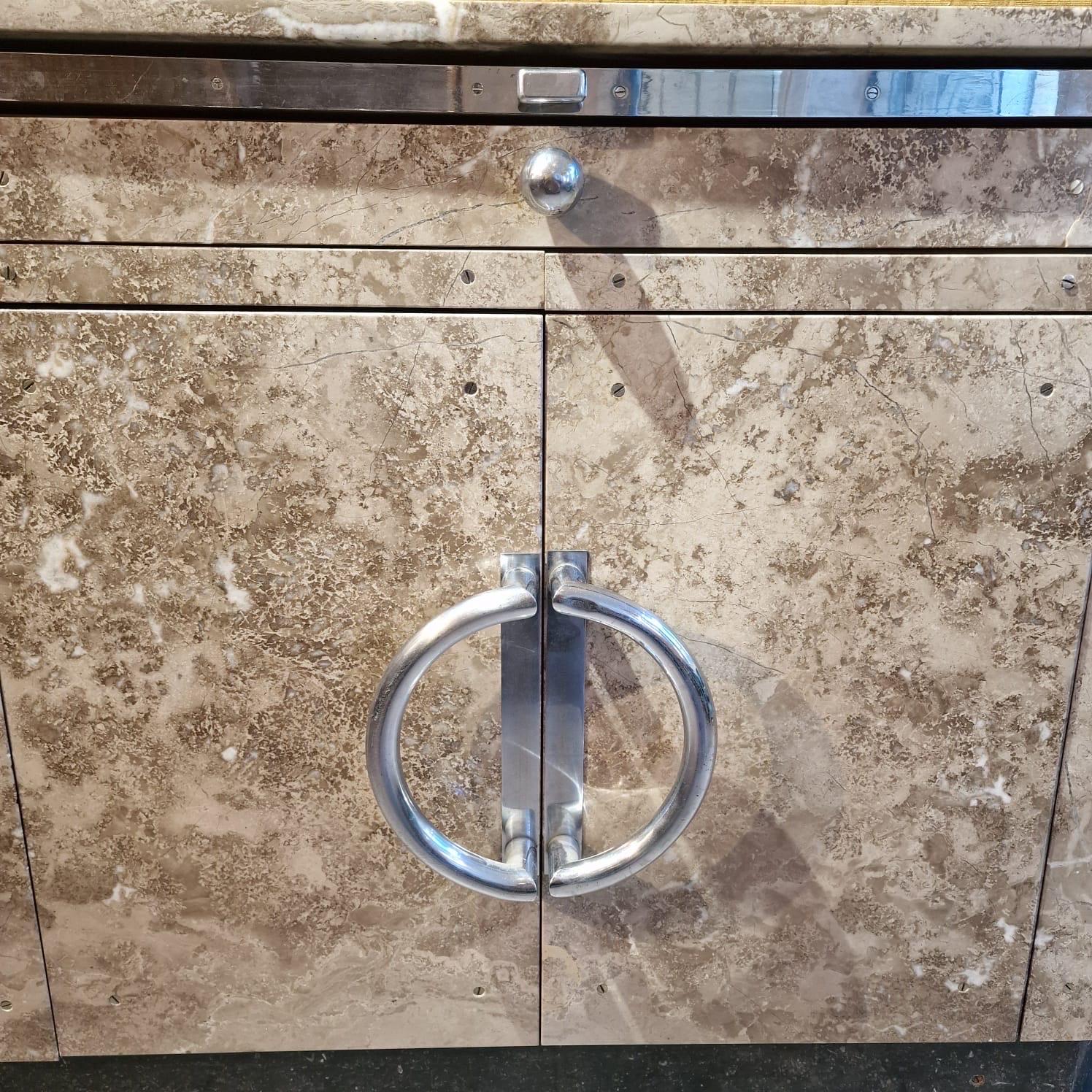 Pastry store marble credenza For Sale 1