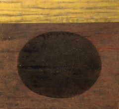 Unforeseen, abstract geometric mixed media painting