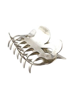 Pat Areias Sterling Silver Hair Claw Clip #18439